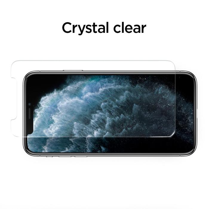Bild 5, Spigen iPhone 11/ XR 2-PACK ALM Glas.tR Slim Härdat Glas