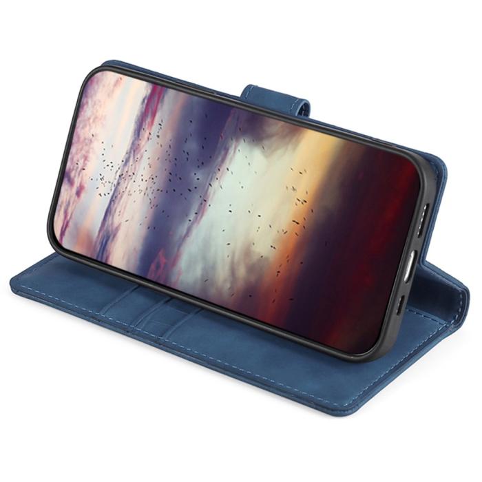 Bild 3, Samsung Galaxy S23 Ultra Fodral Krokodil Textur Blå