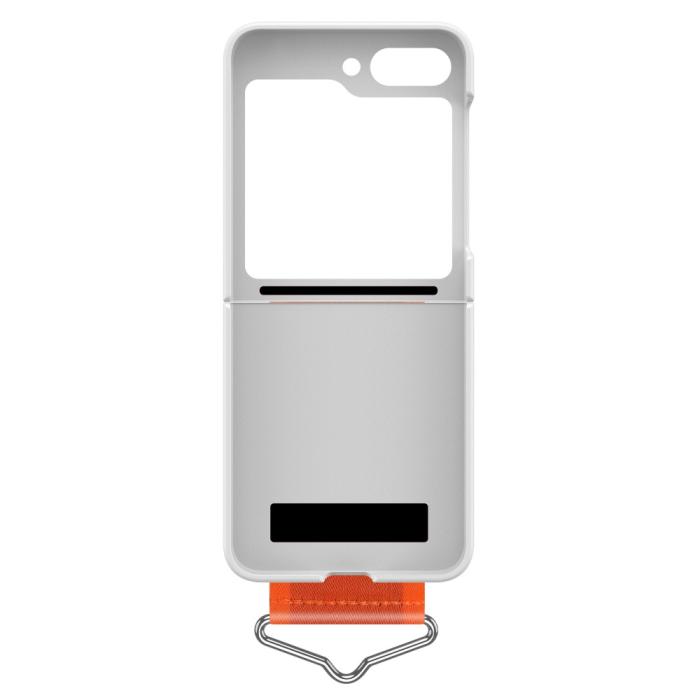 Bild 5, Samsung Galaxy Z Flip 5 Skal Bälte Vit/Orange