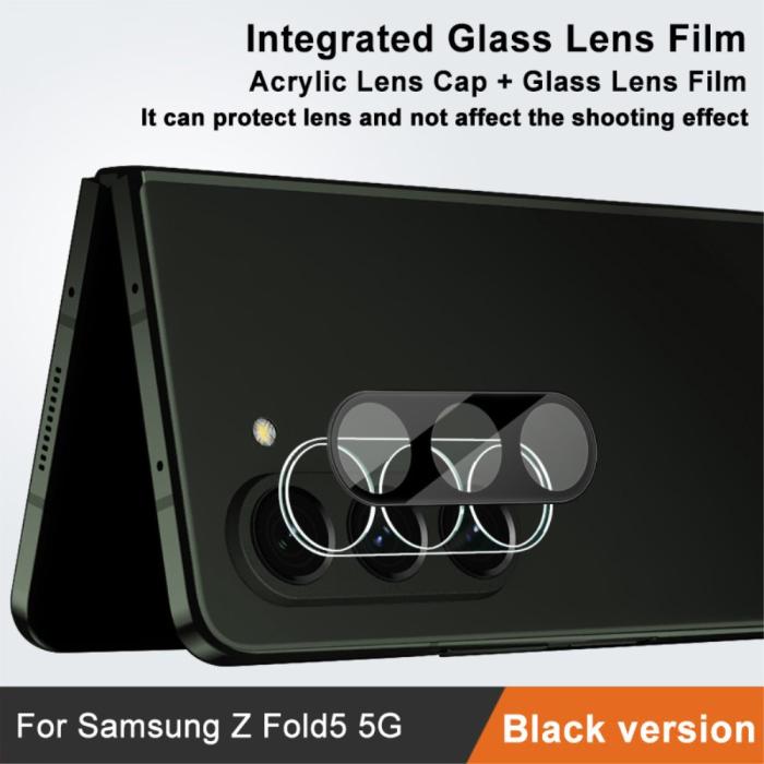 Bild 3, IMAK Galaxy Z Fold 5 Linsskydd Härdat Glas Svart