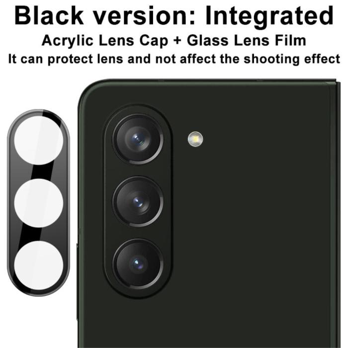 Bild 4, IMAK Galaxy Z Fold 5 Linsskydd Härdat Glas Svart