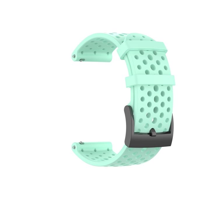 Bild 1, Ihåligt Silikon Armband Suunto (24mm) Cyan