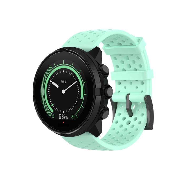 Bild 2, Ihåligt Silikon Armband Suunto (24mm) Cyan