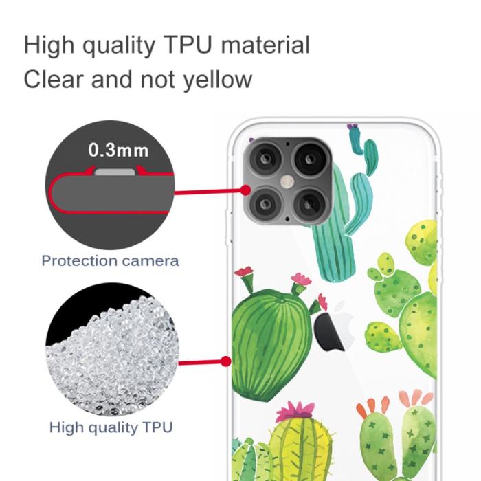 Bild 3, iPhone 12 Pro Max - Skal Med Tryck - Cactus