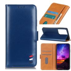 Samsung Galaxy S21 Ultra - Läder Plånboksfodral - Blå