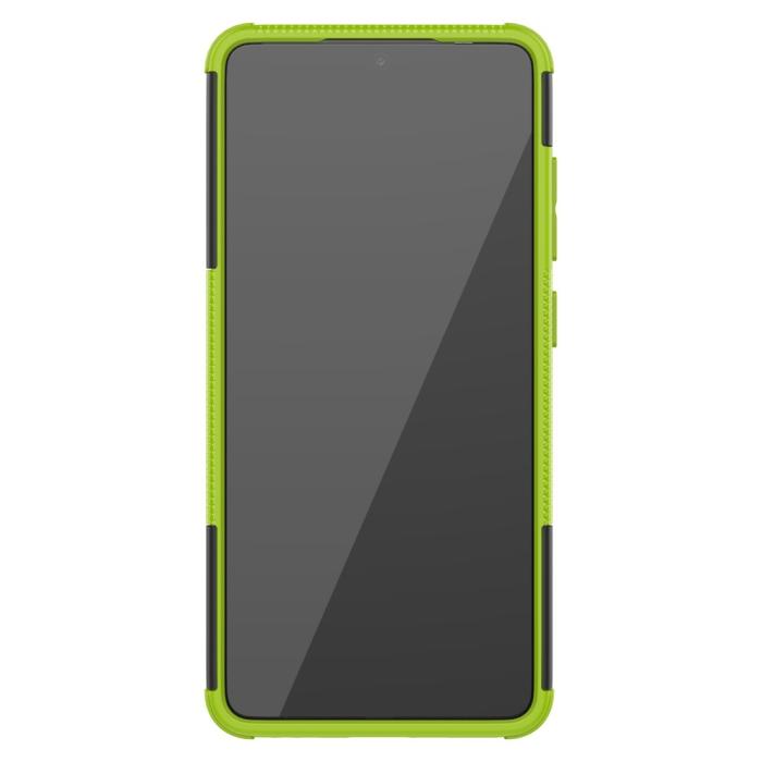 Bild 4, Samsung Galaxy A03s - Ultimata Stöttåliga Skalet med Stöd - Grön