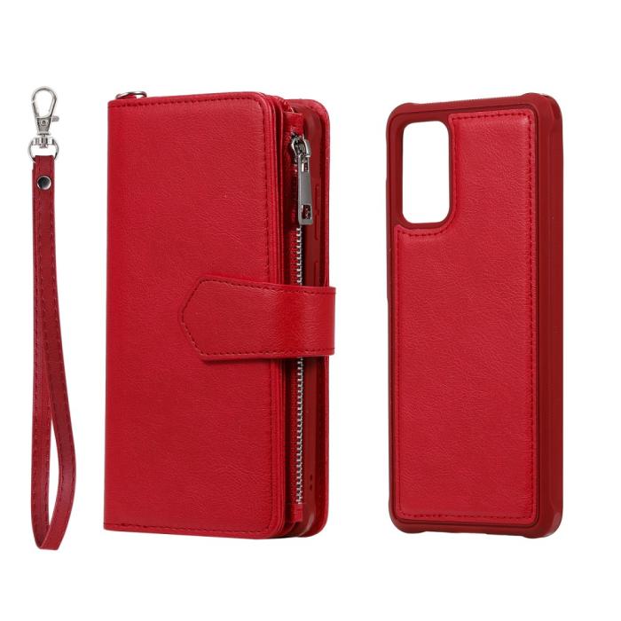 Bild 3, Samsung S20 Plus - 2in1 Magnet Skal / Plånboksfodral - Röd