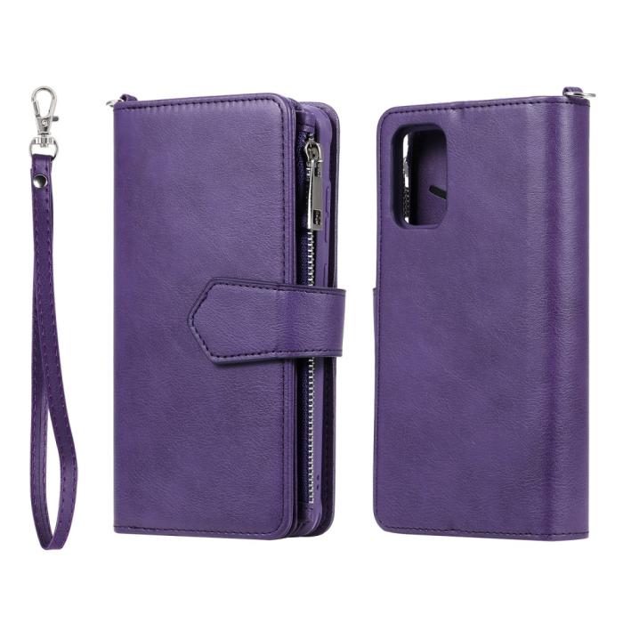 Bild 2, Samsung S20 Plus - 2in1 Magnet Skal / Plånboksfodral - Lila