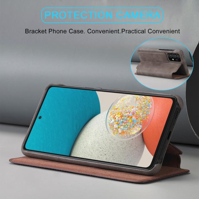 Bild 5, LC.IMEEKE Samsung Galaxy A53 5G Fodral Retro Flip Brun