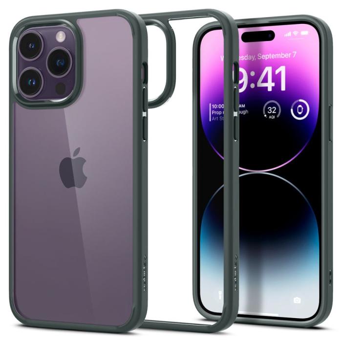 Bild 1, Spigen iPhone 14 Pro Max Skal Ultra Hybrid Abyss Green