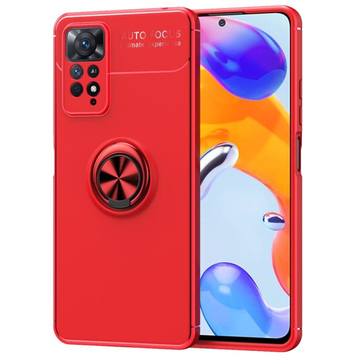 Bild 1, Xiaomi Redmi Note 11 Pro 5G Skal Ring Röd