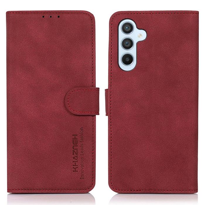 Bild 1, KHAZNEH Samsung Galaxy A54 5G Fodral Retro Läder Röd