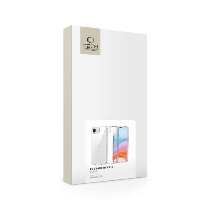 Bild 6, Tech-Protect iPhone 17e / 16e Skal FlexAir Hybrid Transparent