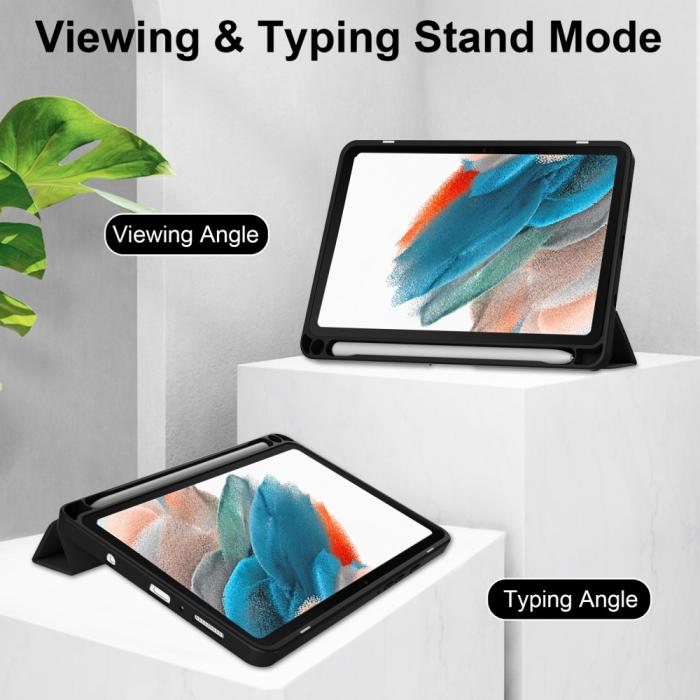 Bild 3, Samsung Galaxy Tab A9 Fodral Hybrid Pennhållare Svart