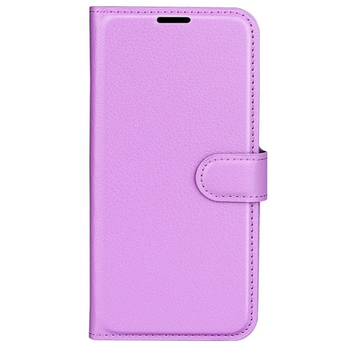 Bild 5, Samsung Galaxy A15 5G Fodral Litchi Läder Lila