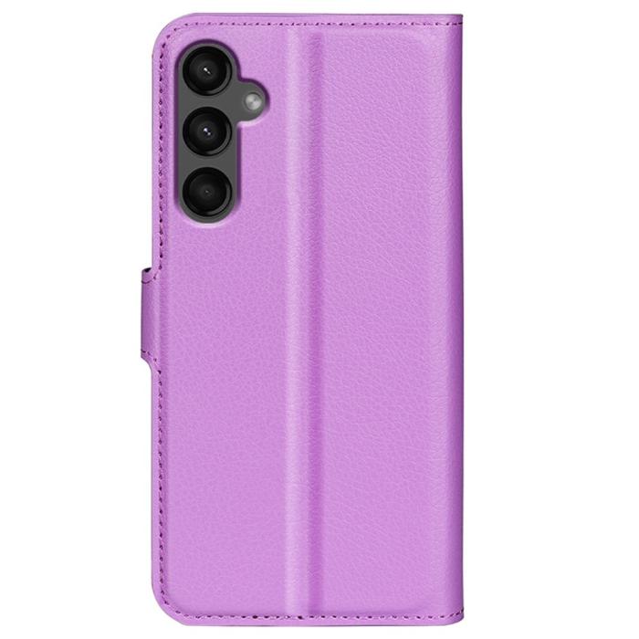 Bild 6, Samsung Galaxy A15 5G Fodral Litchi Läder Lila