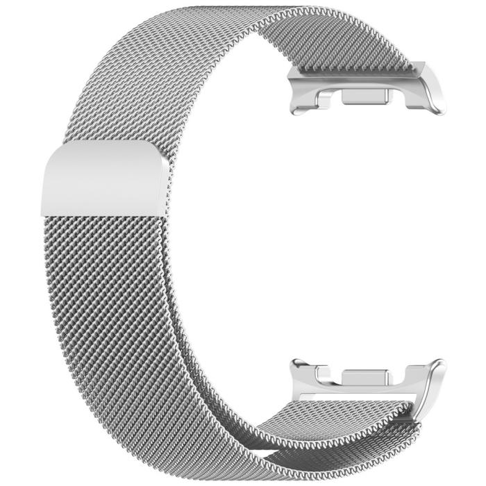 Bild 2, Galaxy Watch 8 46/44/40 mm Armband Milanese Loop Silver