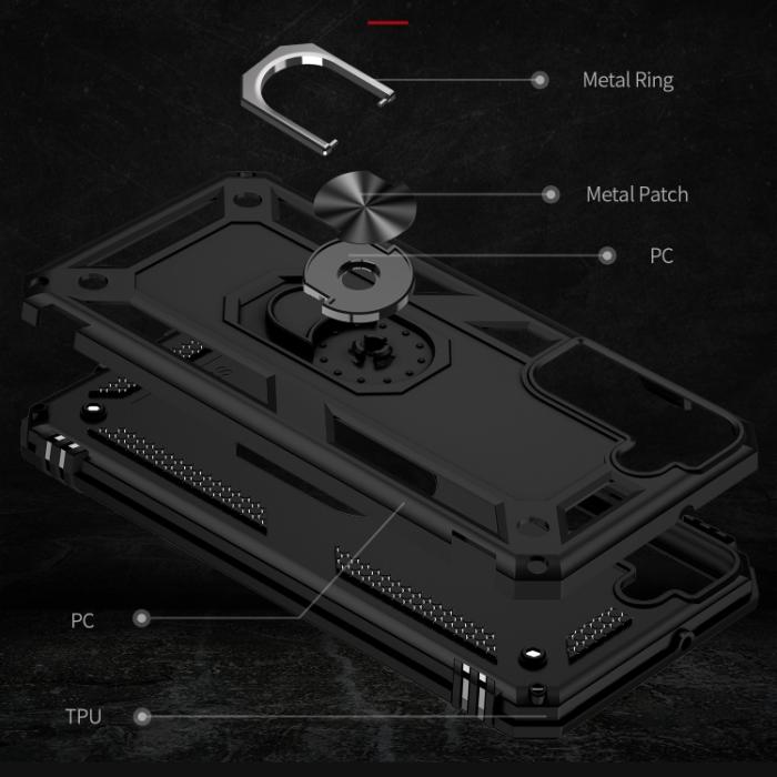 Bild 3, Samsung Galaxy S22 Skal Ring Armor Hybrid Svart
