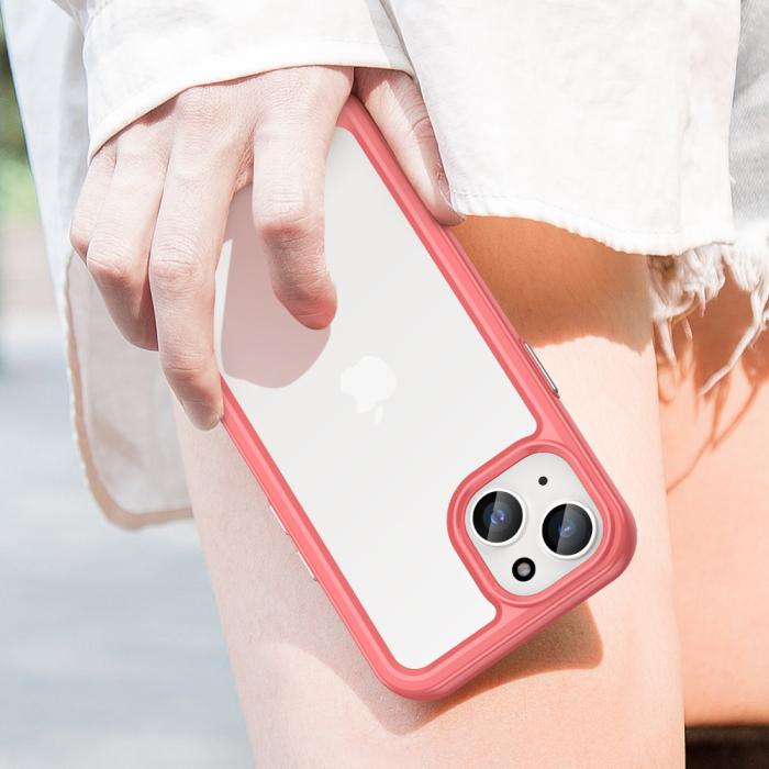Bild 6, iPhone 15 Skal Akryl/TPU Röd
