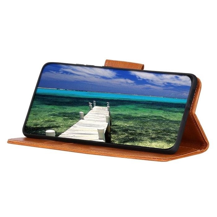 Bild 2, Xiaomi Redmi Note 12 4G Fodral Crazy Horse Läder Brun