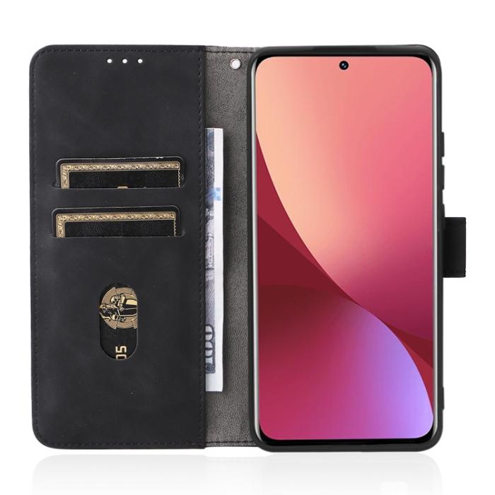 Bild 6, Xiaomi 12 Fodral Skin Touch Läder Svart