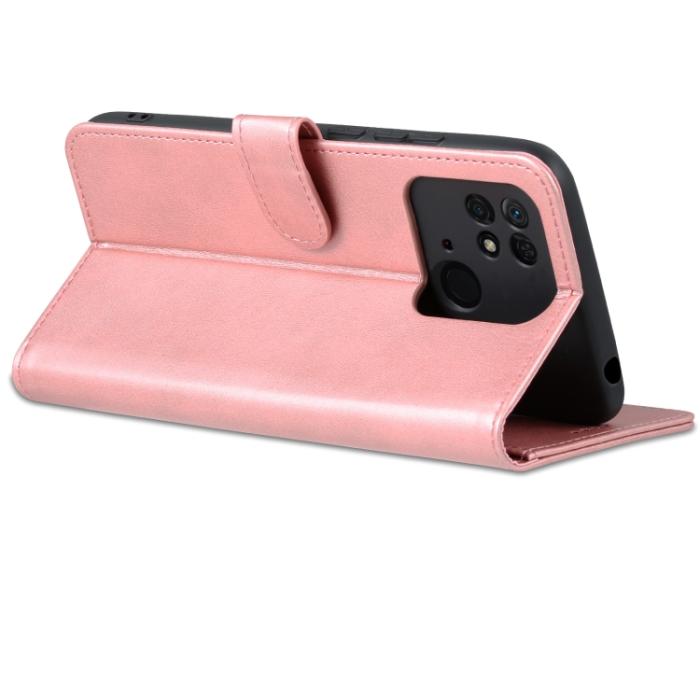 Bild 5, AZNS Xiaomi Redmi 10C Fodral Läder Roséguld