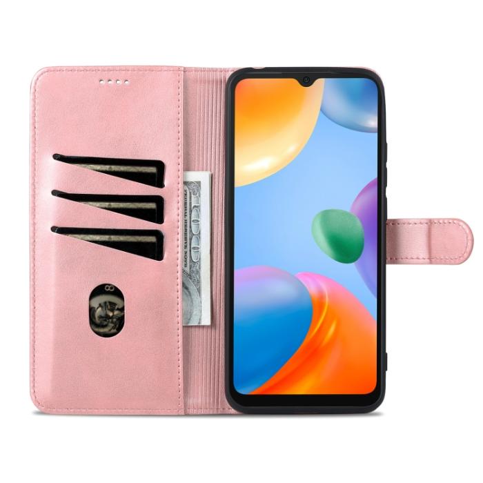 Bild 6, AZNS Xiaomi Redmi 10C Fodral Läder Roséguld