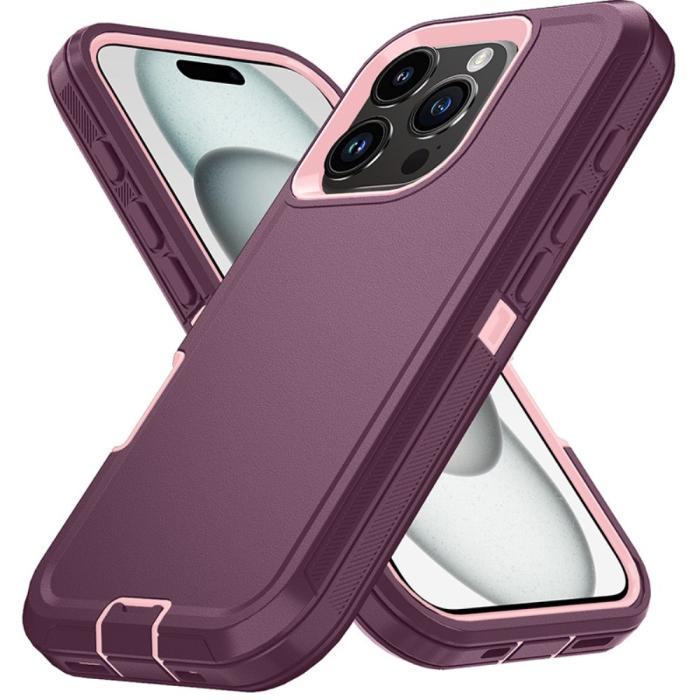 Bild 2, iPhone 16 Pro Skal Xtreme Shockproof Hybrid Svart/Orange