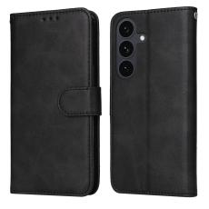 Samsung Galaxy S25 FE Pl&aring;nboksfodral L&auml;der Svart