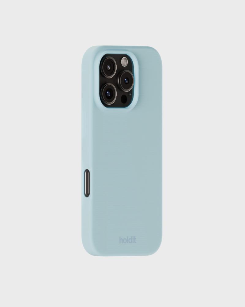 holdit iPhone 16 Pro Mobilskal Silikon Mineral Blue