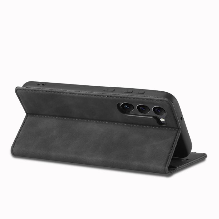 Bild 3, LC.IMEEKE Galaxy S24 Plus Fodral Flip Läder Svart