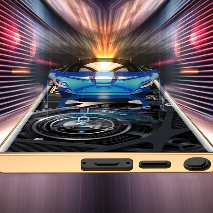 Bild 3, GKK Galaxy S24 Ultra Skal Härdat Glas Electroplate Spader Ess