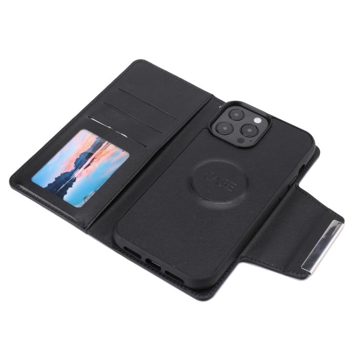 Bild 4, iPhone 14 Pro 2in1 Magnet Fodral / Skal Svart