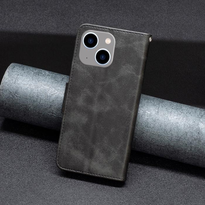 Bild 5, iPhone 15 Plus Fodral Shark Solid Läder Svart