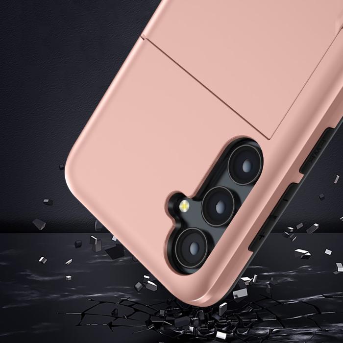 Bild 3, Samsung Galaxy A55 5G Skal Hybrid Med Kortfack Mörk Blå