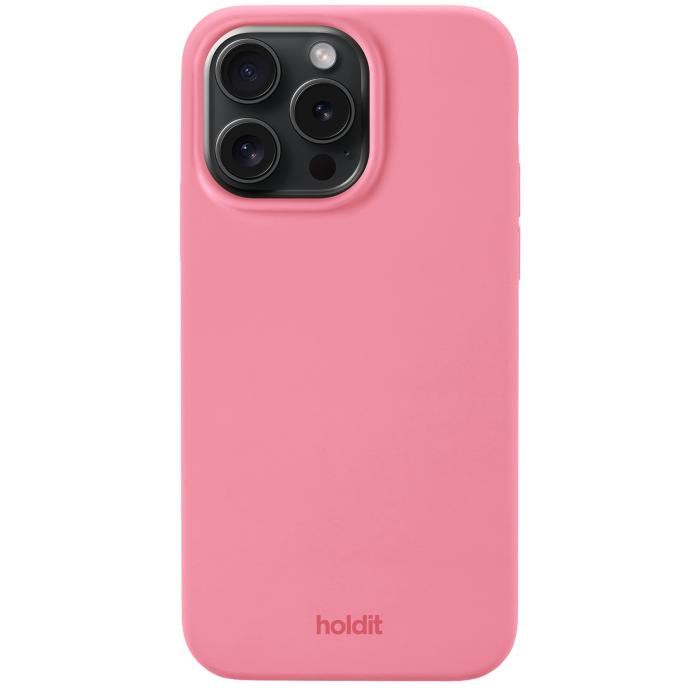 Bild 1, holdit iPhone 15 Pro Max Mobilskal Silikon Rouge P