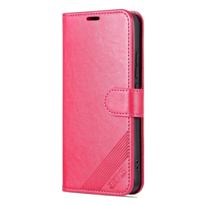 Bild 2, AZNS Xiaomi 13 Pro 5G Fodral Läder Rosa/Röd