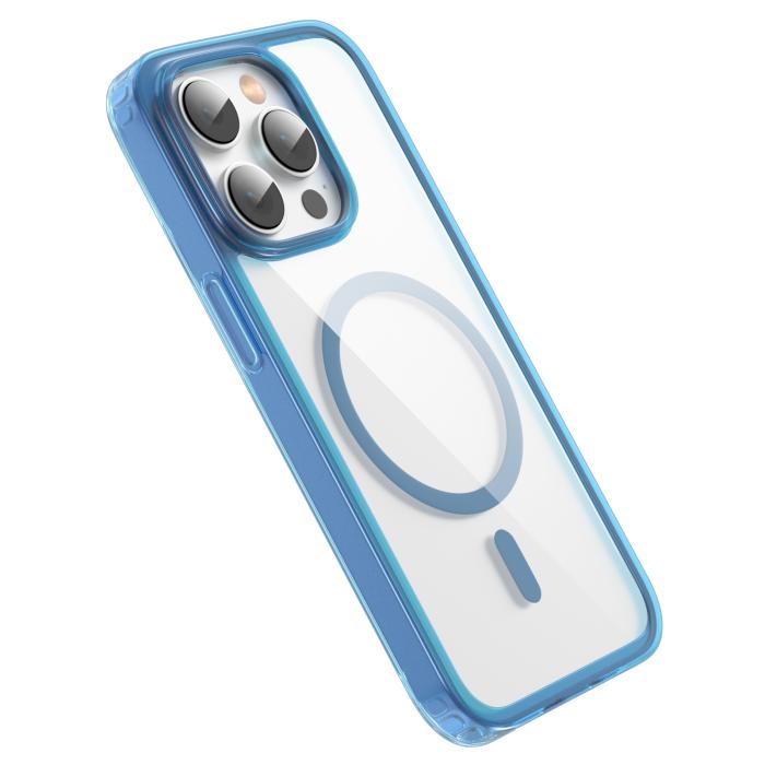 Bild 3, ColorPop iPhone 14 Pro Max Skal CH MagSafe Transparent/Mörk Blå