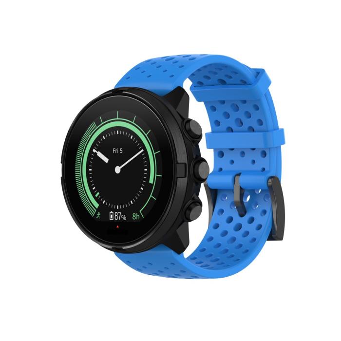 Bild 2, Ihåligt Silikon Armband Suunto (24mm) Blå