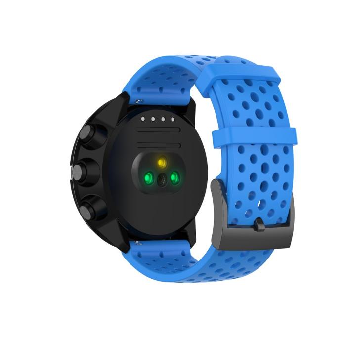 Bild 3, Ihåligt Silikon Armband Suunto (24mm) Blå