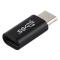 USB-C Hona - USB-C Hane Adapter Svart