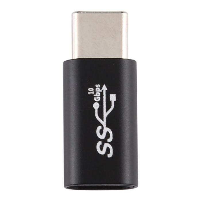 Bild 3, USB-C Hona - USB-C Hane Adapter Svart
