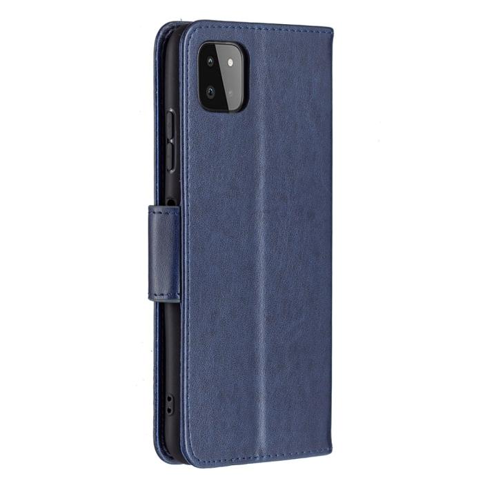 Bild 3, Samsung Galaxy A22 5G - Butterfly Läder Fodral - Mörk Blå