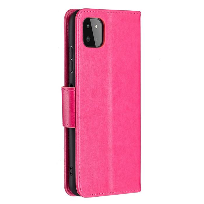 Bild 3, Samsung Galaxy A22 5G - Butterfly Läder Fodral - Rosa