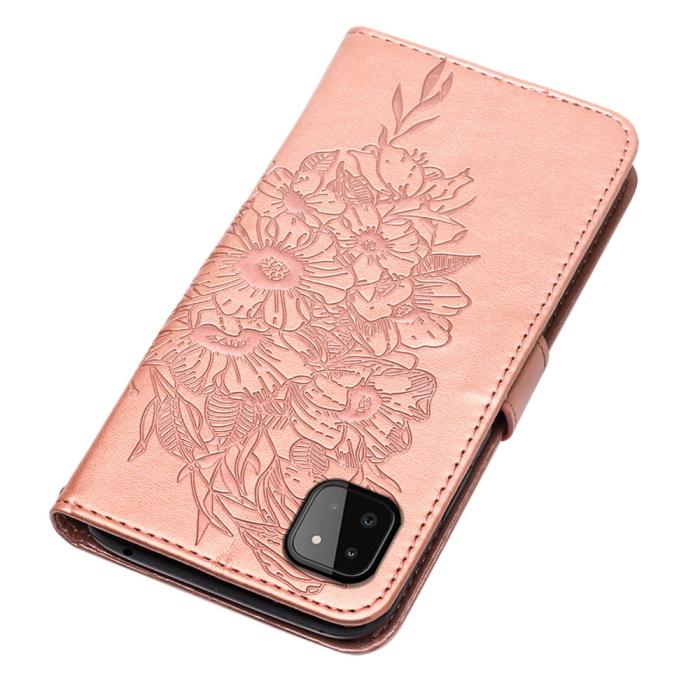 Bild 4, Samsung Galaxy A22 5G - Butterfly Plånboksfodral - Roséguld
