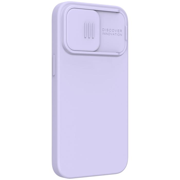 Bild 3, iPhone 13 Pro Max - NILLKIN MagSafe CamShield Silky Liquid Skal - Lila