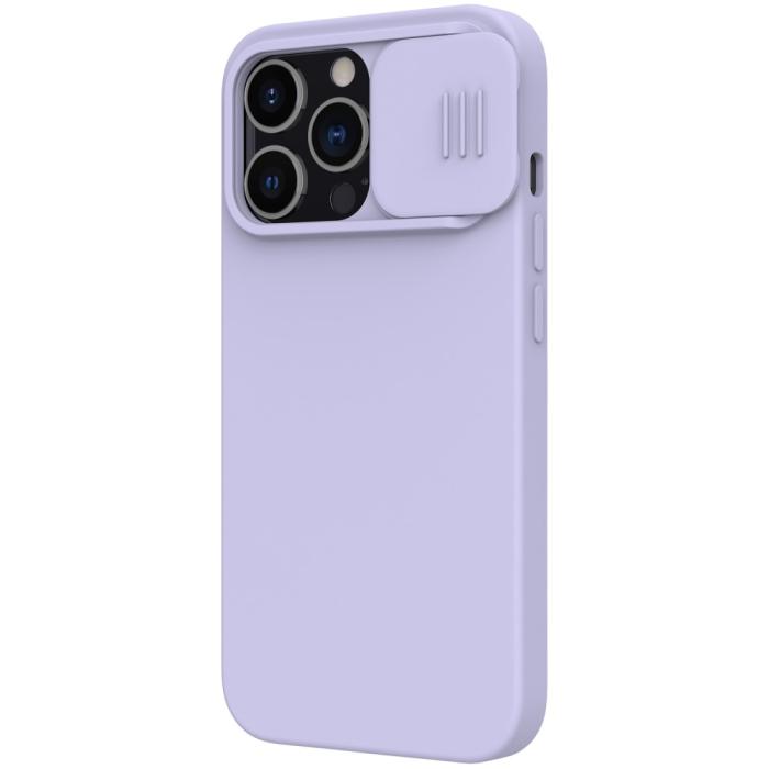 Bild 5, iPhone 13 Pro Max - NILLKIN MagSafe CamShield Silky Liquid Skal - Lila