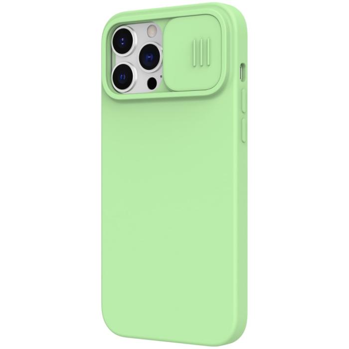 Bild 5, iPhone 13 Pro Max - NILLKIN CamShield Silky Liquid Skal - Grön