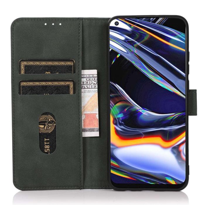 Bild 3, KHAZNEH Samsung Galaxy A54 5G Fodral Retro Läder Grön