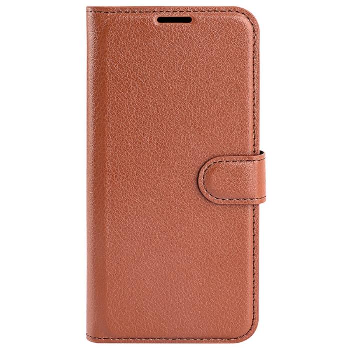 Bild 5, Samsung Galaxy A15 5G Fodral Litchi Läder Brun